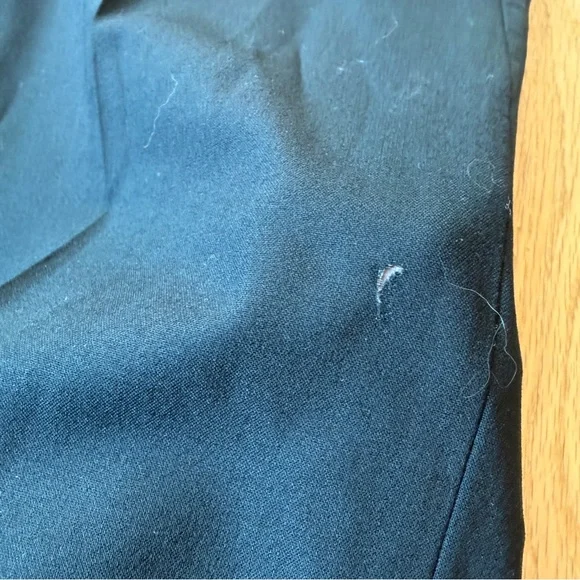 Everlane PONTE WIDE-LEG TROUSER size 0 black with hole - Picture 3 of 9